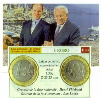 MONACO Miscellaneous EURO exchange against 10 € GUADELOUPE Region