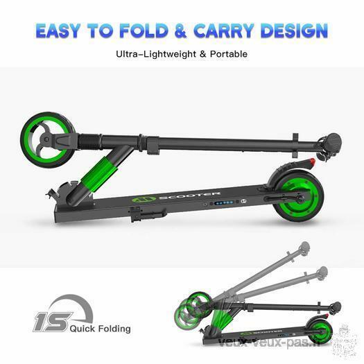 Lightweight 7.5kg Foldable Electric Scooter for Teen and Adult Mixed
