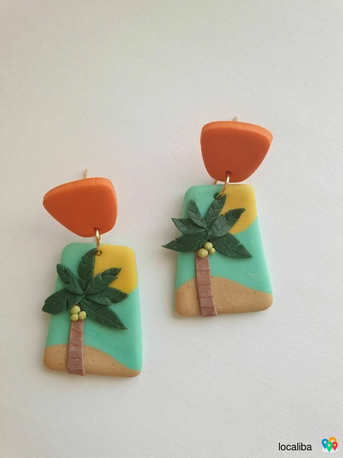 Earrings/handmade/tropical/beach/summer