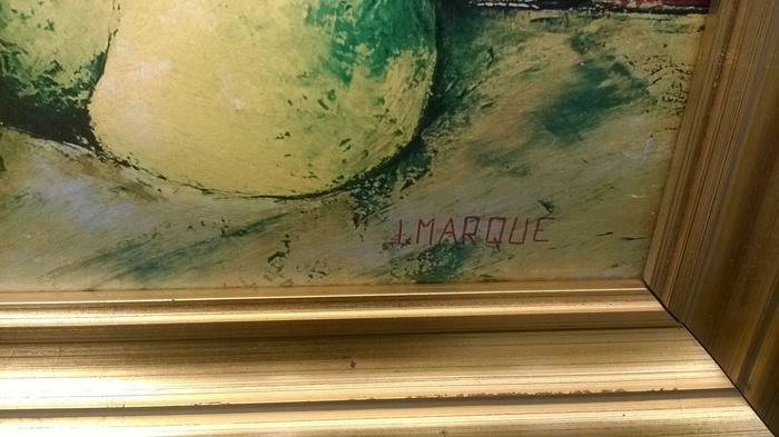 Beau tableau signe du peintre J.MARQUE