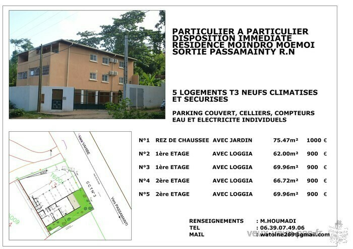 Location appartements à Passamainty