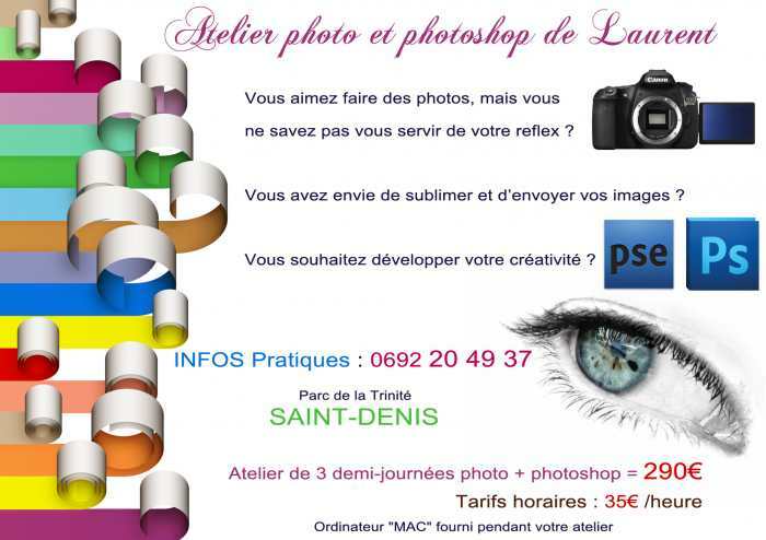 Atelier Photo et photoshop avec Laurent