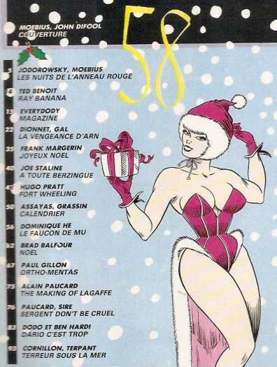 BD Métal Hurlant 1980 N°58 Joyeux Noël