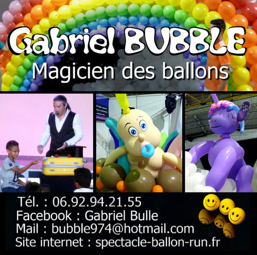 Gabriel BUBBLE anniversaire enfant spectacle de magie sculpture de ballon