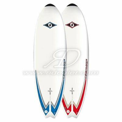 Planche de surf fish taill 5'10 blanche et rouge