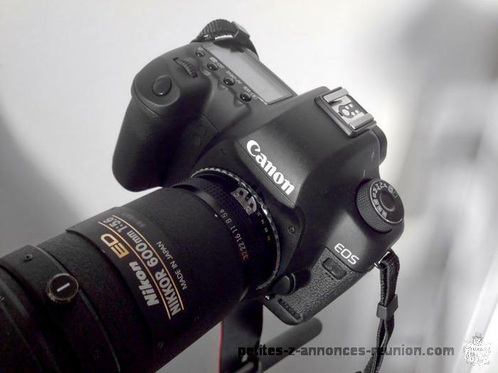 Téléobjectif Nikon 600mm f5.6 IF-ED N + doubleur