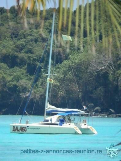 VD catamaran Fountaine Pajot Antigua à nosy be pr excursion, habitation, charter