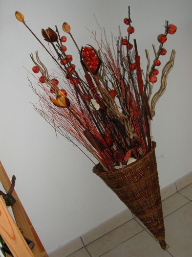 Vend Beau bouquet joncs et bois peint DECO