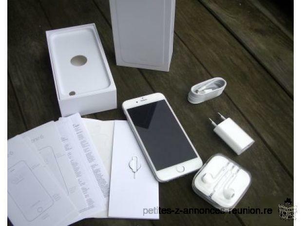iPhone 6 64 Go blanc + Leather case + protecteur