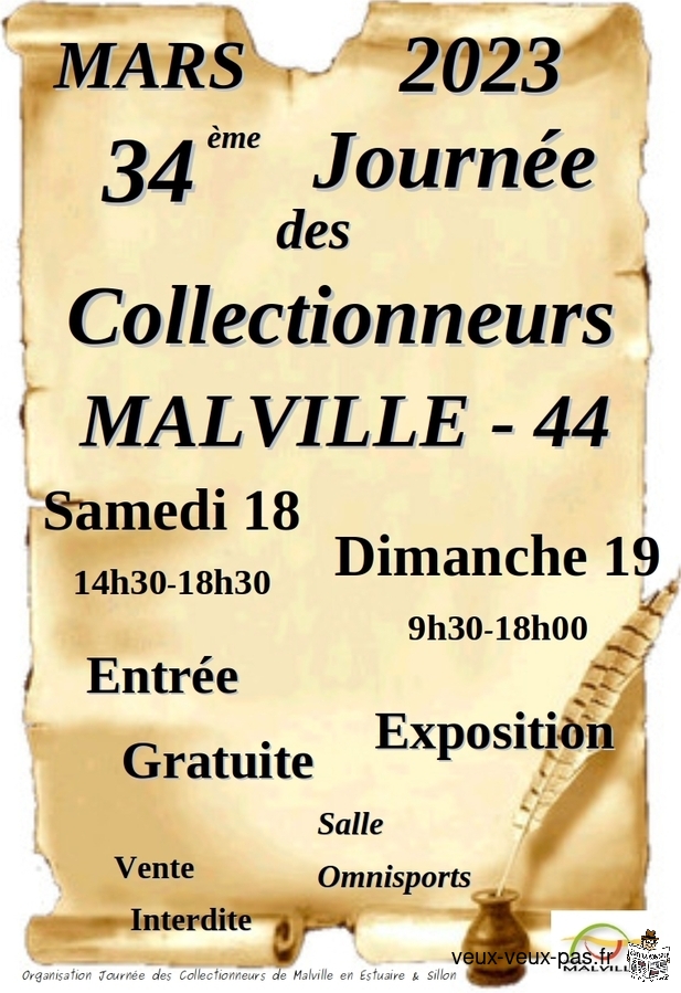34ème JOURNÉE des COLLECTIONNEURS de MALVILLE