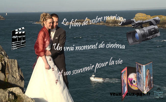 Cameraman reportage vidéo de mariage sur la Bretagne Fougeres