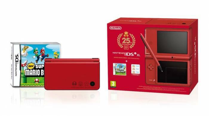 Nintendo DSi XL Edition limited rouge (super mario bros 25th anniversary)