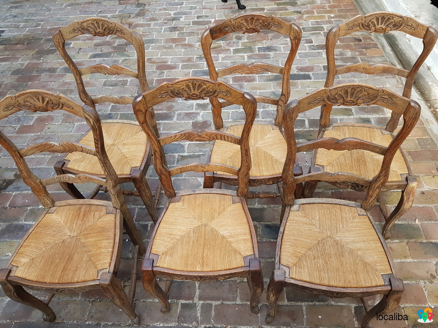 Table à manger bois avec 6 chaises