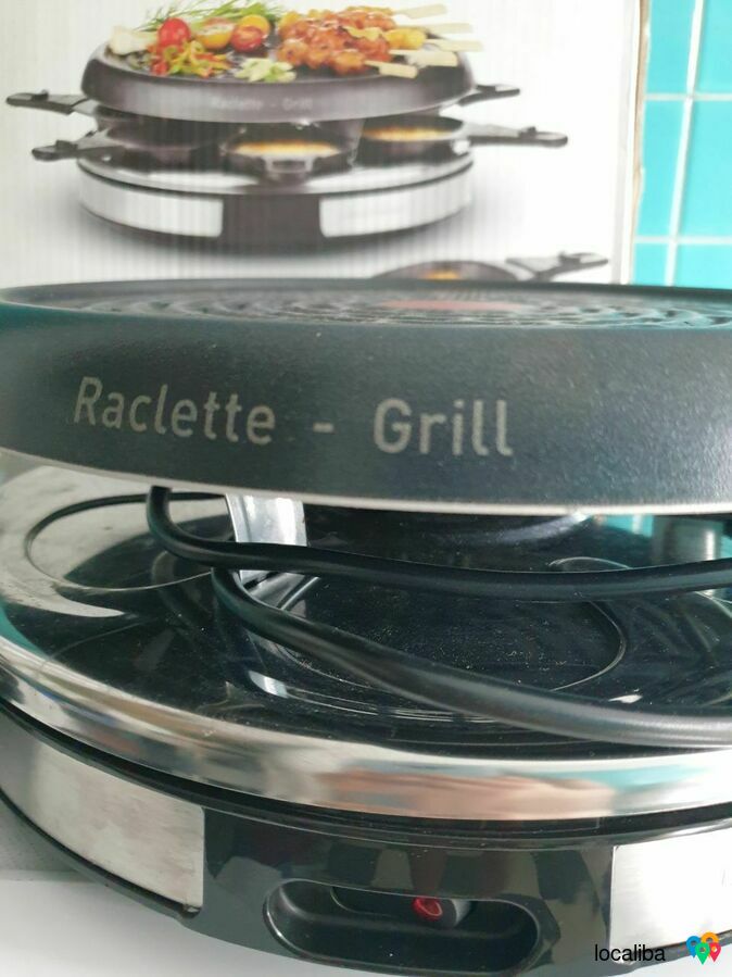 Tefal Appareil à Raclette et Grill Inox 6 personnes