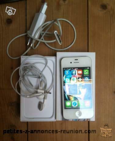 Vends Iphone S4 BLANC 32go