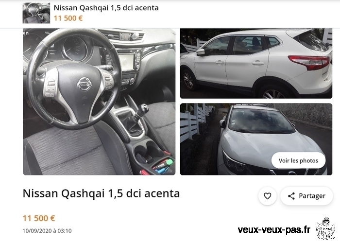 Voiture à vendre Nissan Qashqai