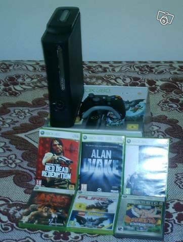 Xbox 360 élite noire 120go +7 jeux