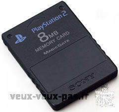 carte mémoire PS2