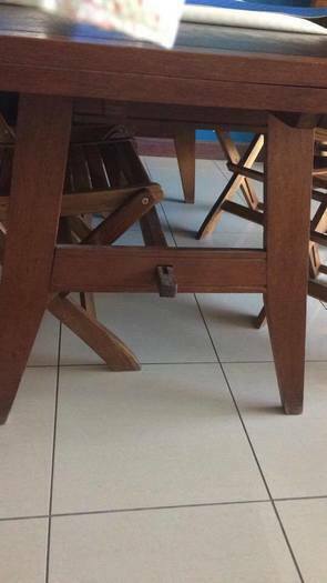 table bois + 4 chaises